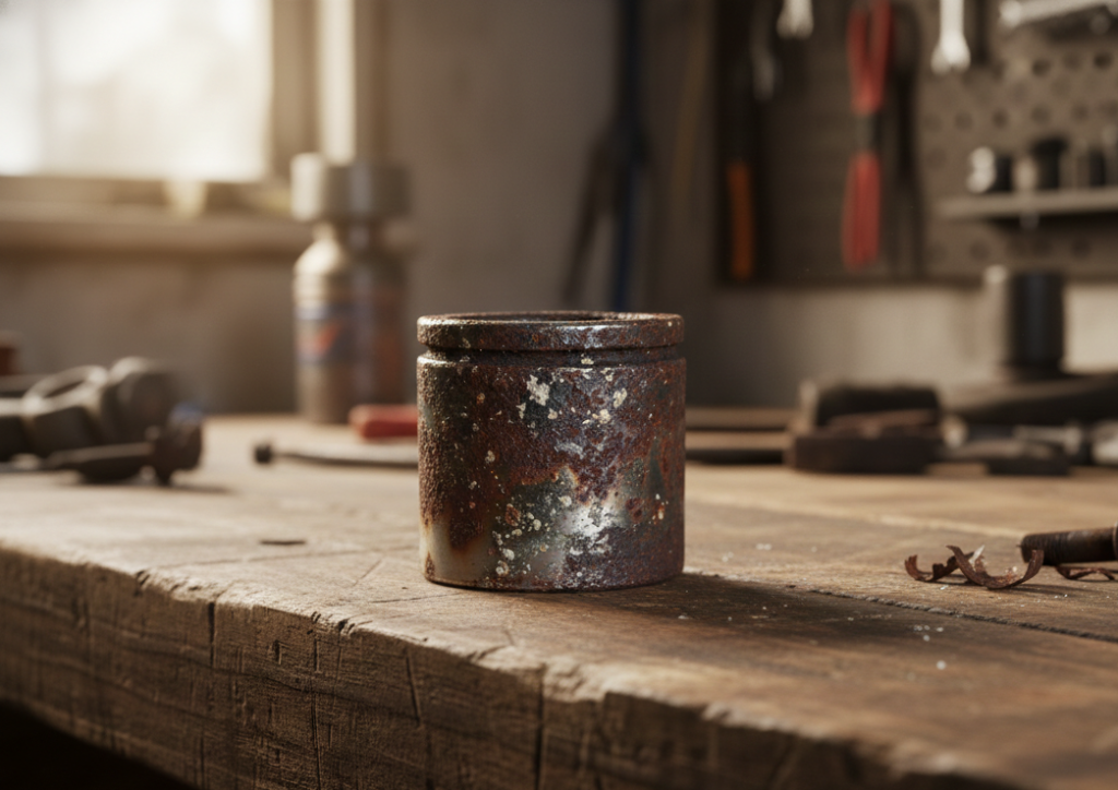 pistão de pinça gripado