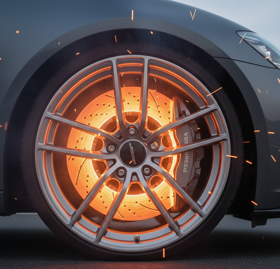 roda aquecendo freio preso