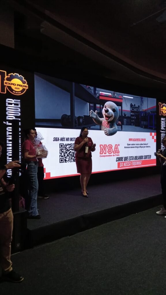 NSA na Expo Peças 2026: Lançamentos, Trajetória e o Crescimento de Quem Veio Para Ficar 2 Apresentação da NSA na Arena 1 da Expo Peças 2026 com participação especial da Priscilla, a @oficina_de_menina